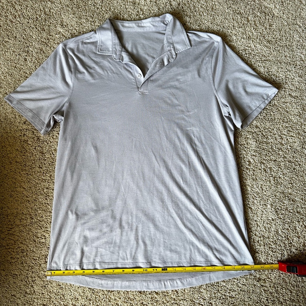 Men's Lululemon Lilac Gray Polo Shirt